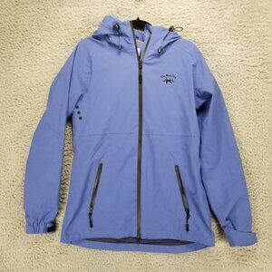 The Black Dog Jacket Womens XS Cobalt Blue Long Sleeve Full Zip Hooded